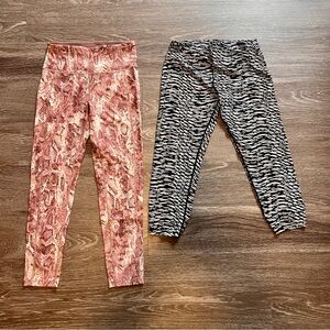 Calvin Klein Animal Print Leggings Bundle! Size Small